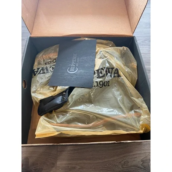 Chippewa Mens Workboots Motorcycle 9" Waterproof Steel Toe 11 E, 25410 Logger - Picture 5 of 6